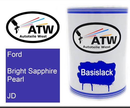 Ford, Bright Sapphire Pearl, JD: 500ml Lackdose, von ATW Autoteile West.